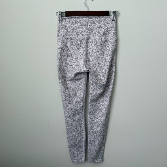 AllFenix Brown and White Micro Leopard Print Leggings Size Small - Picture 2 of 6